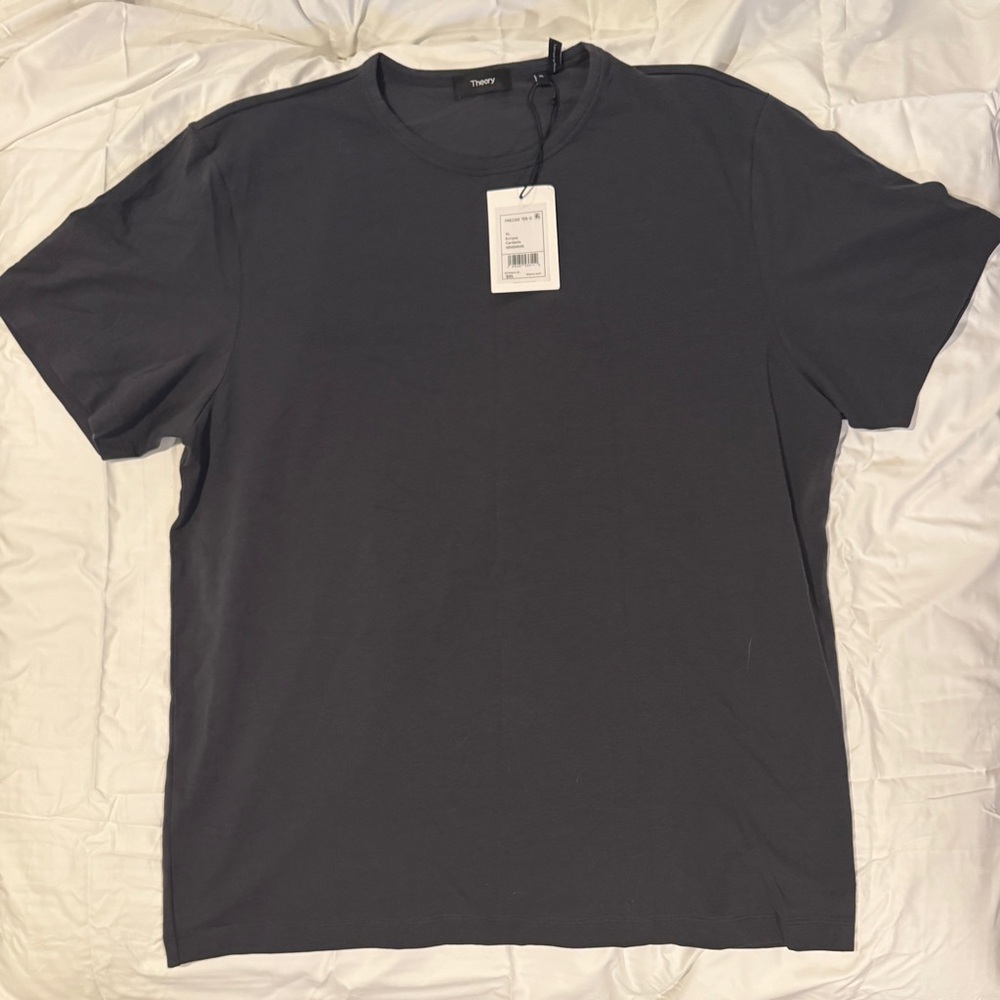 Theory Men's Charcoal Short Sleeve Tee T-Shirt NWT Eclipse Cardasis